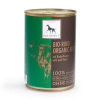 Lila Loves It Hundefutter Bio-Rind mit Dinkelflocken, Nassfutter Lila Loves It Hundefutter Bio-Rind mit Dinkelflocken, Nassfutter
