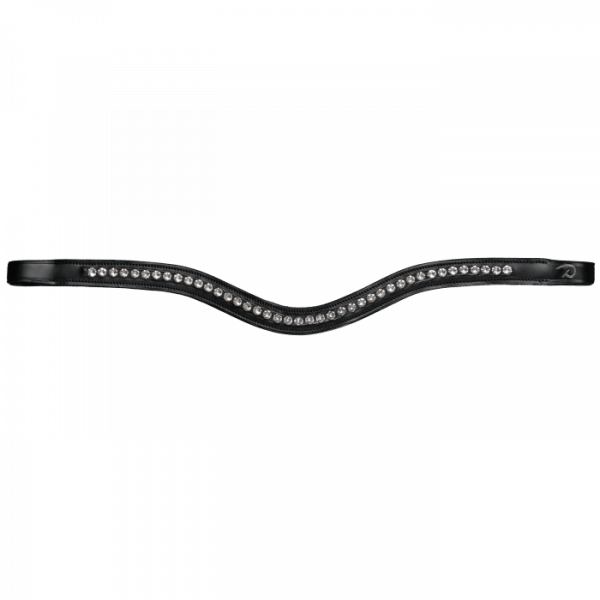 Dyon Stirnband White Swarovski V-Shaped NEC, geschwungen