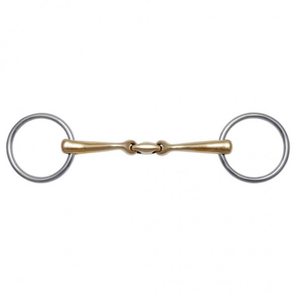 Stübben Steeltec Unterlegtrense Quick Contact Sweet Copper, doppelt gebrochen