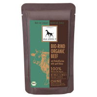 Lila Loves It Hundefutter Bio-Rind mit Dinkelflocken, Nassfutter Lila Loves It Hundefutter Bio-Rind mit Dinkelflocken, Nassfutter