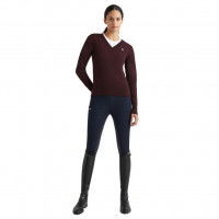 Tommy Hilfiger Equestrian Pullover Damen V-Neck Light HW22 Tommy Hilfiger Equestrian Pullover Damen V-Neck Light HW22