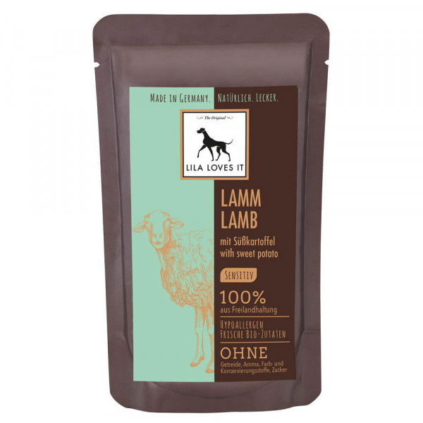 Lila Loves It Hundefutter Lamm mit Süßkartoffel, Nassfutter, sensitiv