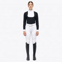 Cavalleria Toscana Turniershirt Damen REVO Pleated Cotton Bib Tech HW22, langarm Cavalleria Toscana Turniershirt Damen REVO Pleated Cotton Bib Tech HW22, langarm