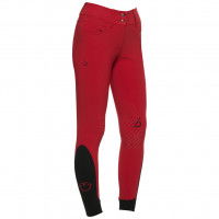 Cavalleria Toscana Reithose Damen CT Team Red Stripe High Waist FS22, Kniebesatz, Knee-Grip Cavalleria Toscana Reithose Damen CT Team Red Stripe High Waist FS22, Kniebesatz, Knee-Grip