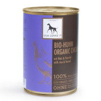 Lila Loves It Hundefutter Bio-Huhn mit Reis & Fenchel, Nassfutter Lila Loves It Hundefutter Bio-Huhn mit Reis & Fenchel, Nassfutter