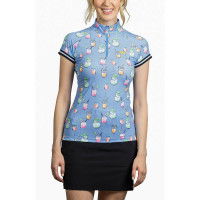 Kastel Denmark T-Shirt Damen Cap Sleeve Trim HW22, Trainingsshirt, kurzarm Kastel Denmark T-Shirt Damen Cap Sleeve Trim HW22, Trainingsshirt, kurzarm