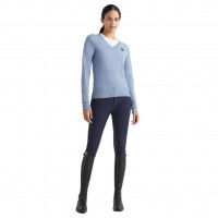 Tommy Hilfiger Equestrian Pullover Damen V-Neck Light HW22 Tommy Hilfiger Equestrian Pullover Damen V-Neck Light HW22