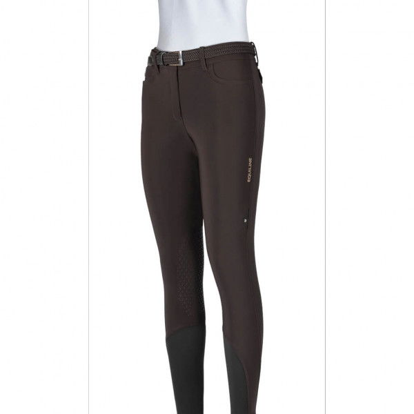 Equiline Reithose Damen Etraek HW22, Kniebesatz, Knee-Grip