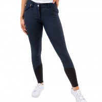 Equiline Reithose Damen Boston, Kniebesatz, Stoffbesatz Equiline Reithose Damen Boston, Kniebesatz, Stoffbesatz
