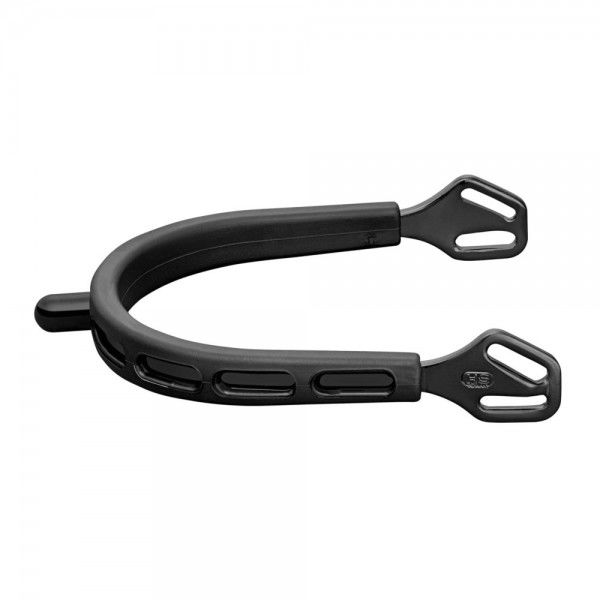 HS Sprenger Sporen Ultra fit extra Grip black Series, abgerundetes Halsende, 20mm Halslänge