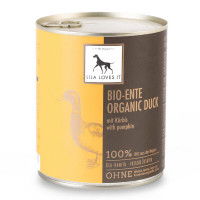 Lila Loves It Hundefutter Bio-Ente mit Kürbis, Nassfutter Lila Loves It Hundefutter Bio-Ente mit Kürbis, Nassfutter