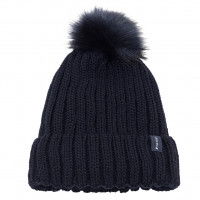 Pikeur Mütze Damen mit Fellimitatbommel HW22, Strickmütze Pikeur Mütze Damen mit Fellimitatbommel HW22, Strickmütze