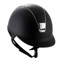 Samshield Reithelm Classic SM, Dressurausschnitt, Trim + Blason chrm silver, 5 Sw Samshield Reithelm Classic SM, Dressurausschnitt, Trim + Blason chrm silver, 5 Sw
