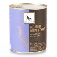Lila Loves It Hundefutter Bio-Huhn mit Reis & Fenchel, Nassfutter Lila Loves It Hundefutter Bio-Huhn mit Reis & Fenchel, Nassfutter